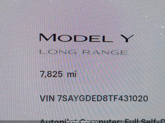 Продажа на аукционе авто 2026 Tesla Model Y Premium Rear-wheel Drive/rear-wheel Drive, vin: 7SAYGDED8TF431020, номер лота: 45169957