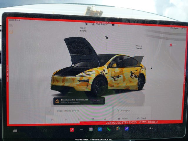 Продажа на аукционе авто 2026 Tesla Model Y Premium Rear-wheel Drive/rear-wheel Drive, vin: 7SAYGDED8TF431020, номер лота: 45169957