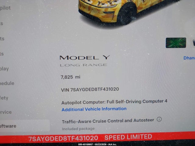 Продажа на аукционе авто 2026 Tesla Model Y Premium Rear-wheel Drive/rear-wheel Drive, vin: 7SAYGDED8TF431020, номер лота: 45169957