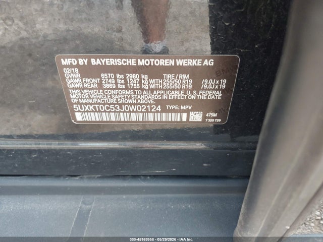 Продаж на аукціоні авто 2018 Bmw X5 Edrive Xdrive40e Iperformance, vin: 5UXKT0C53J0W02124, номер лоту: 45169958