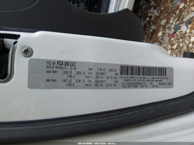 Продажа на аукционе авто 2018 Dodge Grand Caravan Gt, vin: 2C4RDGEG9JR338708, номер лота: 45169968