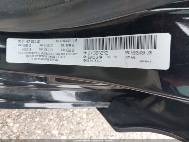 Aukcja sprzedaży 2015 Chrysler 200 Limited, vin: 1C3CCCAB5FN657639, numer aukcji: 45169993