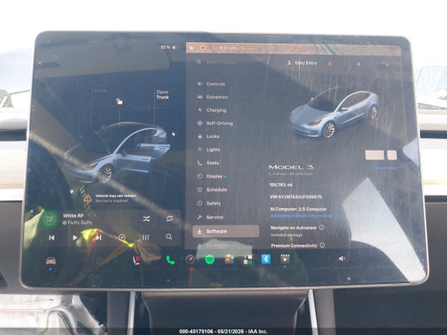 Продажа на аукционе авто 2018 Tesla Model 3 Long Range/mid Range, vin: 5YJ3E1EAXJF029675, номер лота: 45170106