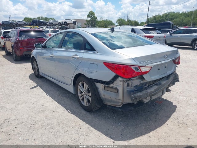 2014 Hyundai Sonata Gls მანქანა იყიდება აუქციონზე, vin: 5NPEB4AC3EH904855, აუქციონის ნომერი: 45170121