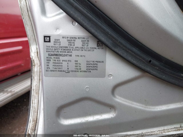 Продажа на аукционе авто 2012 Buick Enclave Convenience, vin: 5GAKRBEDXCJ247144, номер лота: 45170157