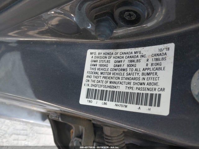 Продаж на аукціоні авто 2018 Honda Civic Lx, vin: 2HGFC2F55JH609471, номер лоту: 45170526