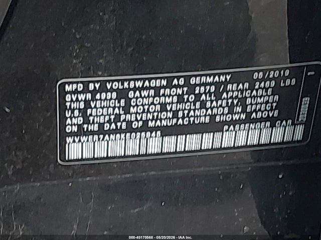 WVWER7AN6KE025845 Volkswagen Arteon 2.0t Sel Premium