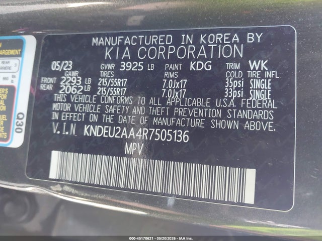 KIA SELTOS S 2024 KNDEU2AA4R7505136 Image 9