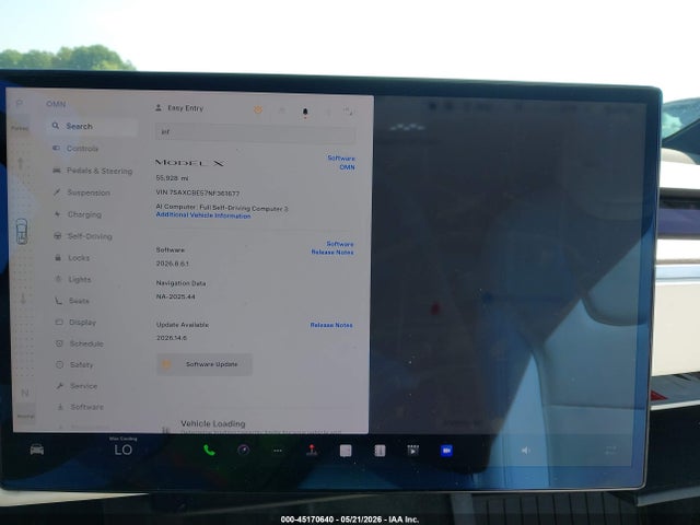 Продажа на аукционе авто 2022 Tesla Model X Dual Motor All-wheel Drive, vin: 7SAXCBE57NF361677, номер лота: 45170640