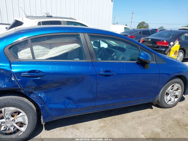 Продаж на аукціоні авто 2013 Honda Civic Lx, vin: 19XFB2F54DE289853, номер лоту: 45170720