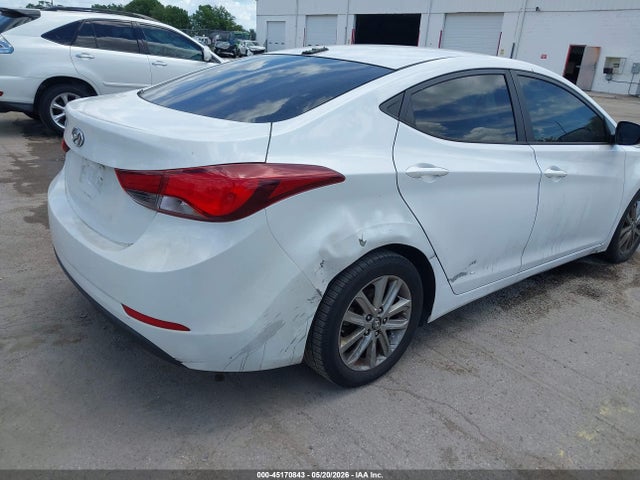 2016 Hyundai Elantra Se მანქანა იყიდება აუქციონზე, vin: 5NPDH4AEXGH704960, აუქციონის ნომერი: 45170843