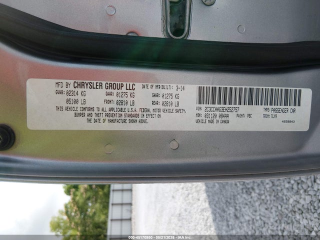 2014 Chrysler 300 მანქანა იყიდება აუქციონზე, vin: 2C3CCAAG3EH252757, აუქციონის ნომერი: 45170950