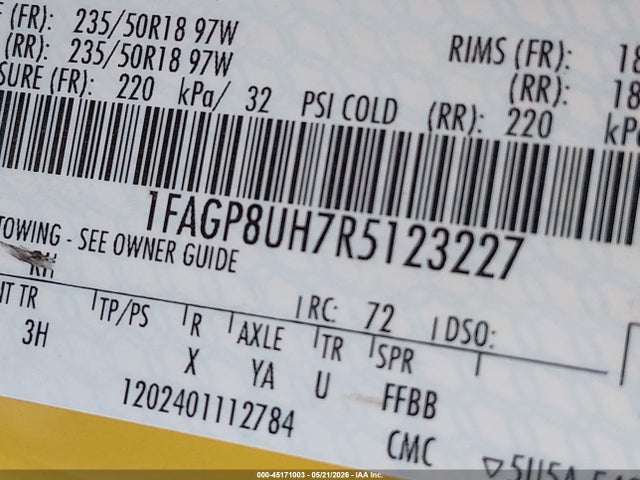 1FAGP8UH7R5123227 Ford Mustang Ecoboost Premium