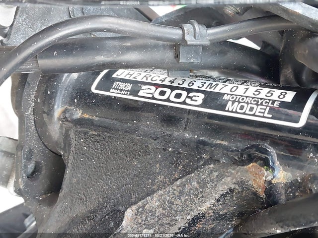 45171274 :رقم المزاد ، JH2RC44363M701558 vin ، 2003 Honda Vt750 Cda مزاد بيع