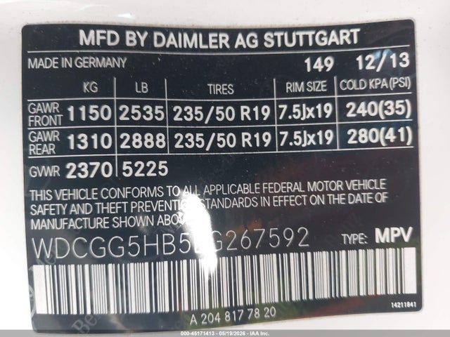 Продажа на аукционе авто 2014 Mercedes-benz Glk 350, vin: WDCGG5HB5EG267592, номер лота: 45171413