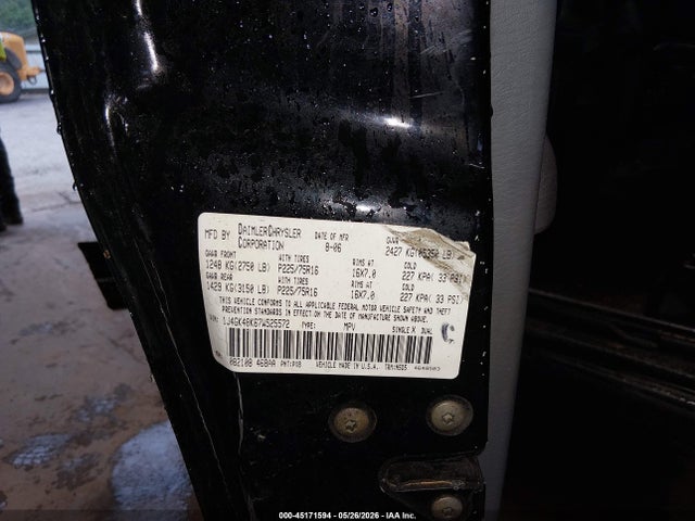 2007 Jeep Liberty Sport მანქანა იყიდება აუქციონზე, vin: 1J4GK48K67W525572, აუქციონის ნომერი: 45171594