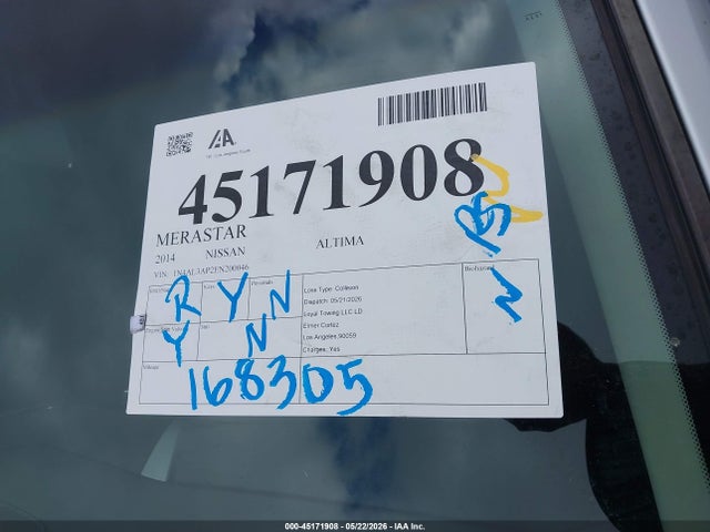 Nissan Altima 2.5 S 2014 1N4AL3AP2EN200046 Image 13