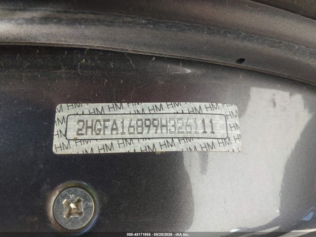 Продажа на аукционе авто 2009 Honda Civic Ex, vin: 2HGFA16899H326111, номер лота: 45171955
