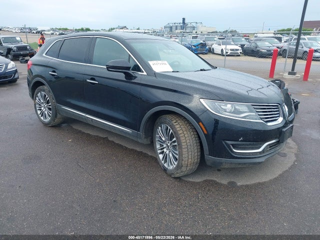 45171996 :رقم المزاد ، 2LMTJ8LR5GBL50025 vin ، 2016 Lincoln Mkx Reserve مزاد بيع
