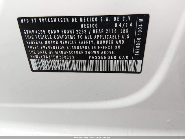Volkswagen JETTA TDI 2014 3VWLL7AJ1EM288293 Image 9