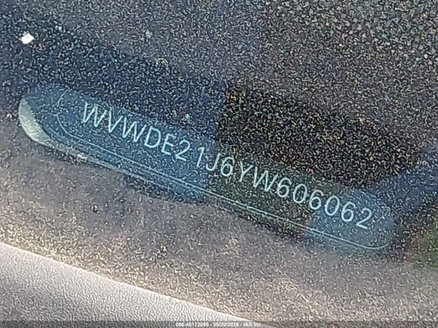 Продажа на аукционе авто 2000 Volkswagen Gti Glx, vin: WVWDE21J6YW606062, номер лота: 45172095