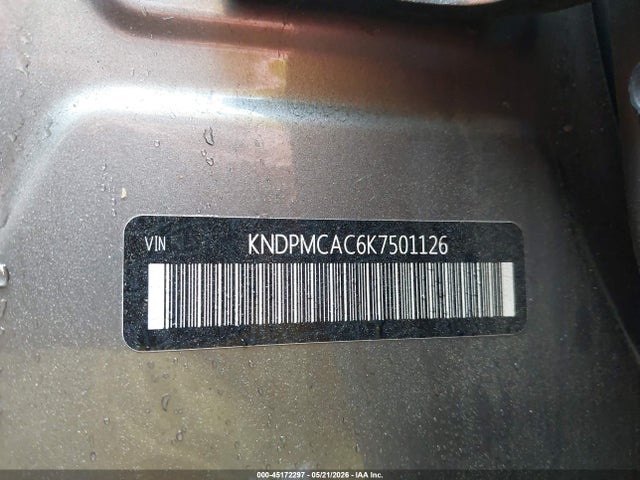 KNDPMCAC6K7501126 KIA Sportage Lx