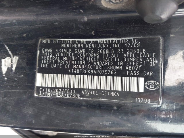 Aukcja sprzedaży 2010 Toyota Camry Le, vin: 4T4BF3EK9AR075763, numer aukcji: 45172346