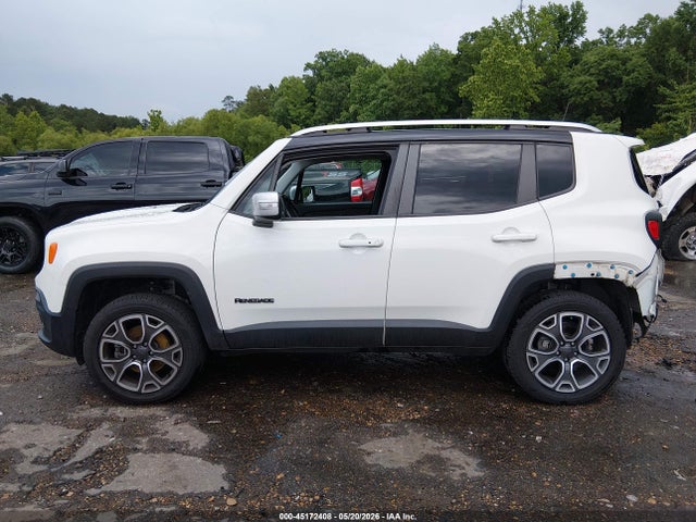2018 Jeep Renegade Limited 4x4 მანქანა იყიდება აუქციონზე, vin: ZACCJBDBXJPH13873, აუქციონის ნომერი: 45172408