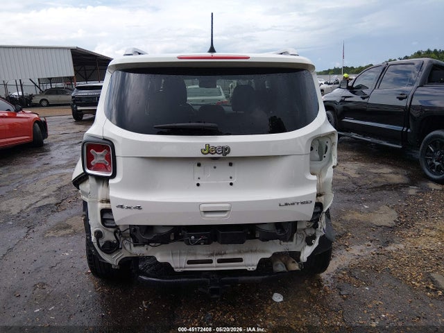 2018 Jeep Renegade Limited 4x4 მანქანა იყიდება აუქციონზე, vin: ZACCJBDBXJPH13873, აუქციონის ნომერი: 45172408