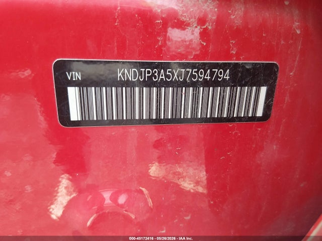 Aukcja sprzedaży 2018 Kia Soul +, vin: KNDJP3A5XJ7594794, numer aukcji: 45172416