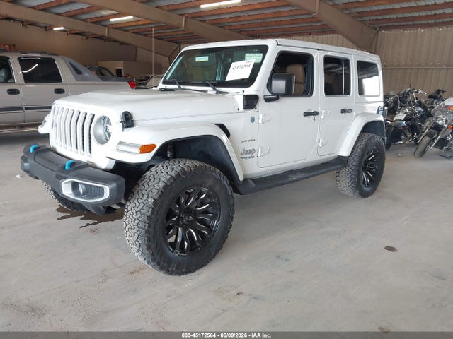 2022 Jeep Wrangler 4xe Unlimited Sahara 4x4 მანქანა იყიდება აუქციონზე, vin: 1C4JJXP65NW231548, აუქციონის ნომერი: 45172564
