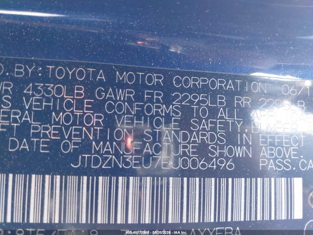 Продаж на аукціоні авто 2014 Toyota Prius V Three, vin: JTDZN3EU7EJ006496, номер лоту: 45172568