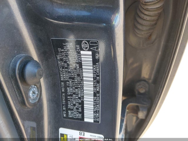 Продаж на аукціоні авто 2010 Toyota Corolla Le, vin: 2T1BU4EE6AC340091, номер лоту: 45172603