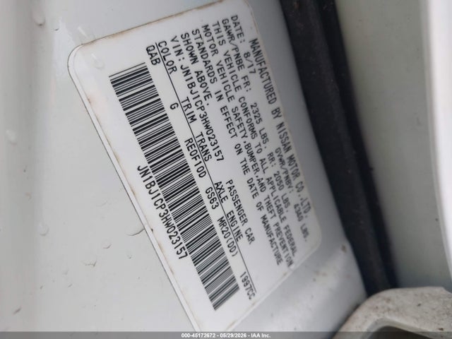 Aukcja sprzedaży 2017 Nissan Rogue Sport Sl, vin: JN1BJ1CP3HW023157, numer aukcji: 45172672