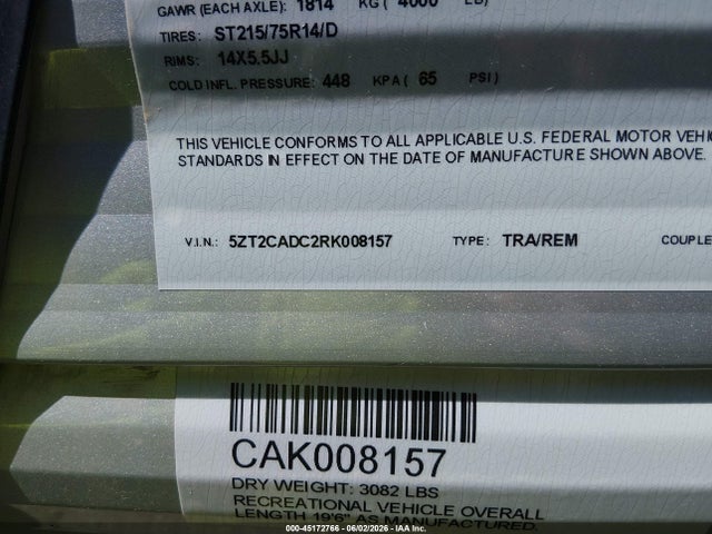 Coachmen Catalina 2024 5ZT2CADC2RK008157 Image 9