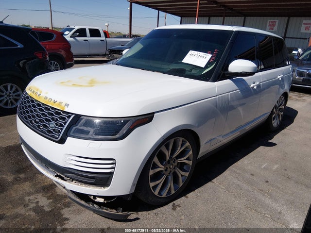 2019 Land Rover Range Rover 3.0l V6 Supercharged Hse მანქანა იყიდება აუქციონზე, vin: SALGS2SV6KA552881, აუქციონის ნომერი: 45172911