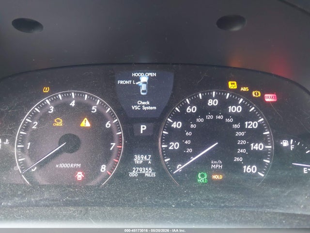 Aukcja sprzedaży 2007 Lexus Ls 460, vin: JTHBL46F775012418, numer aukcji: 45173016