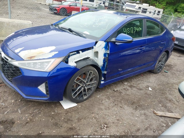 2019 Hyundai Elantra Sport მანქანა იყიდება აუქციონზე, vin: KMHD04LB4KU886949, აუქციონის ნომერი: 45173400