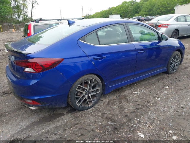 2019 Hyundai Elantra Sport მანქანა იყიდება აუქციონზე, vin: KMHD04LB4KU886949, აუქციონის ნომერი: 45173400