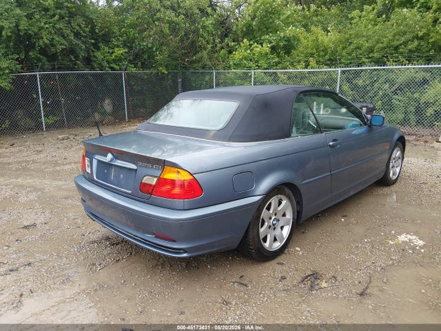 2001 Bmw 325ci მანქანა იყიდება აუქციონზე, vin: WBABS334X1JY52268, აუქციონის ნომერი: 45173431
