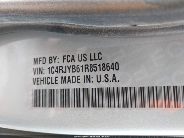 2024 Jeep Grand Cherokee 4xe მანქანა იყიდება აუქციონზე, vin: 1C4RJYB61R8518640, აუქციონის ნომერი: 45173496