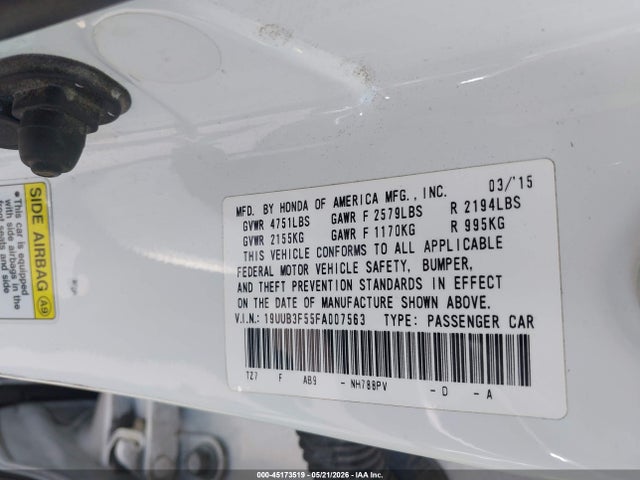 Acura Tlx V6 Tech 2015 19UUB3F55FA007563 Image 9