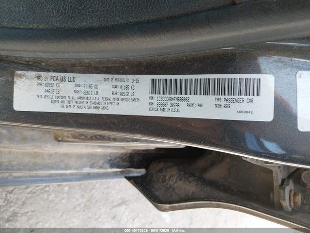 Aukcja sprzedaży 2015 Chrysler 200 Limited, vin: 1C3CCCAB4FN686002, numer aukcji: 45173626