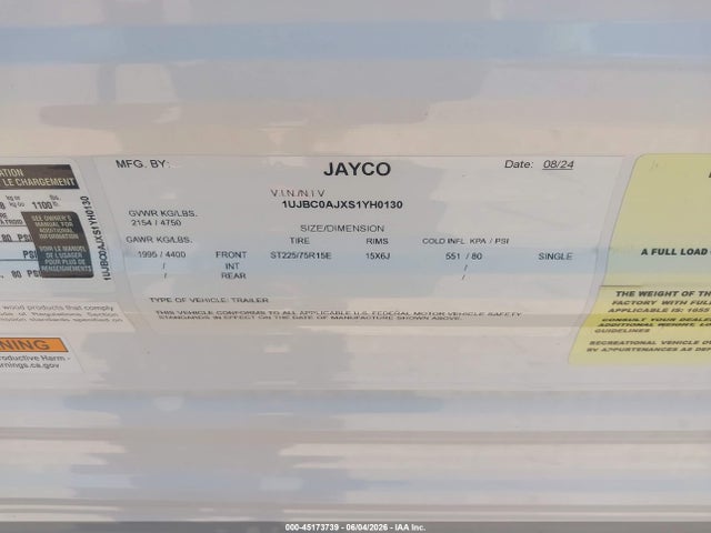 Jayco Jay Flight 2025 1UJBC0AJXS1YH0130 Image 9