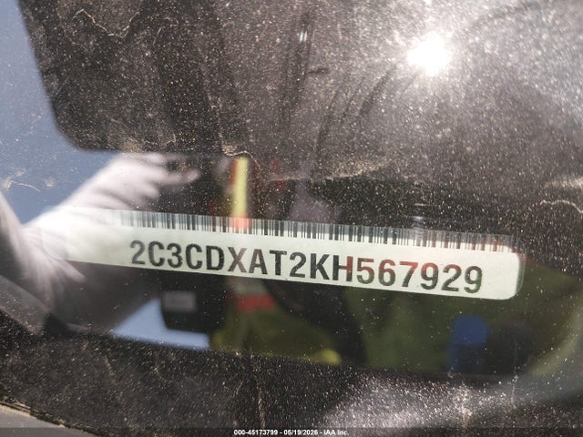 45173799 :رقم المزاد ، 2C3CDXAT2KH567929 vin ، 2019 Dodge Charger Police Rwd مزاد بيع