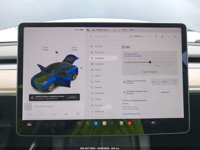 2021 Tesla Model Y Long Range Dual Motor All-wheel Drive მანქანა იყიდება აუქციონზე, vin: 5YJYGDEE3MF231699, აუქციონის ნომერი: 45173934