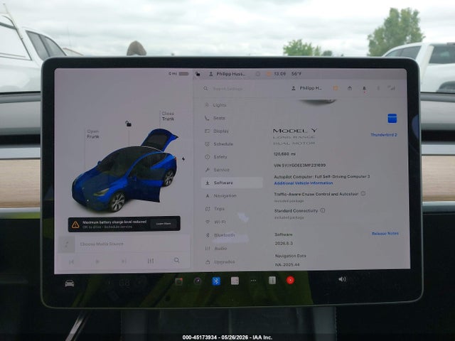 2021 Tesla Model Y Long Range Dual Motor All-wheel Drive მანქანა იყიდება აუქციონზე, vin: 5YJYGDEE3MF231699, აუქციონის ნომერი: 45173934