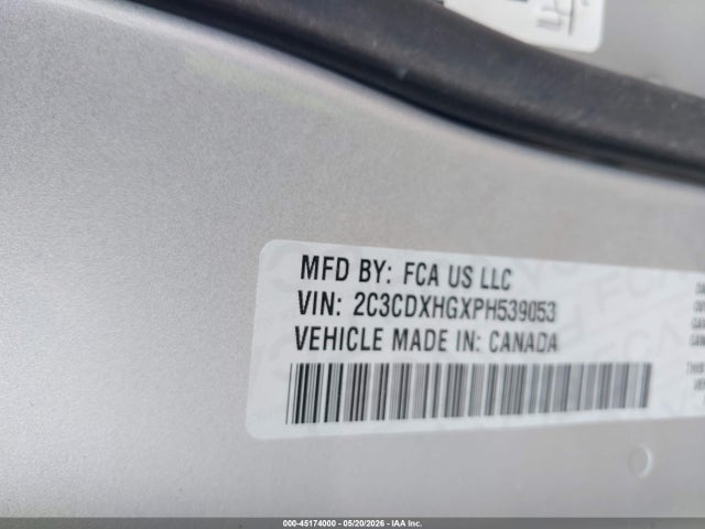 45174000 :رقم المزاد ، 2C3CDXHGXPH539053 vin ، 2023 Dodge Charger Gt مزاد بيع