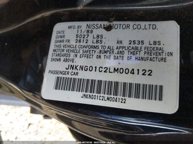Aukcja sprzedaży 1990 Infiniti Q45, vin: JNKNG01C2LM004122, numer aukcji: 45174138