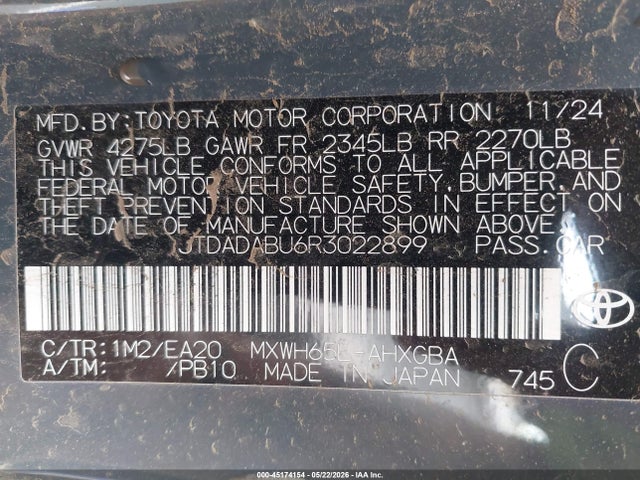 Toyota Prius Xle Awd-e 2024 JTDADABU6R3022899 Image 9